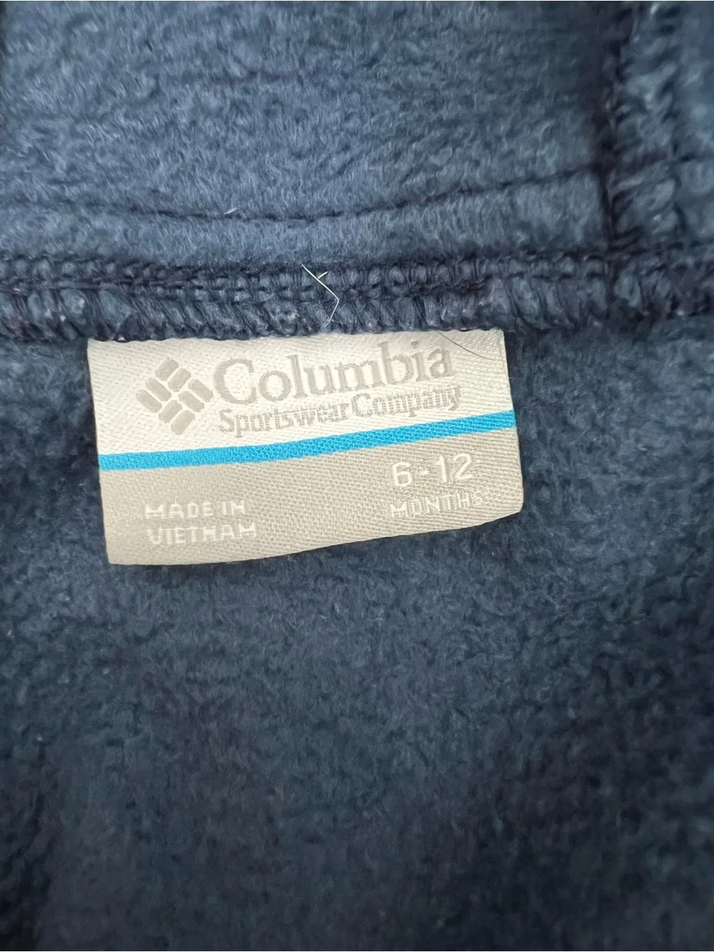 Columbia Cozy Fleece Hooded Teddy Bear One Piece Navy